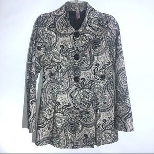 Ambition Paisley Print Jacket Size Small